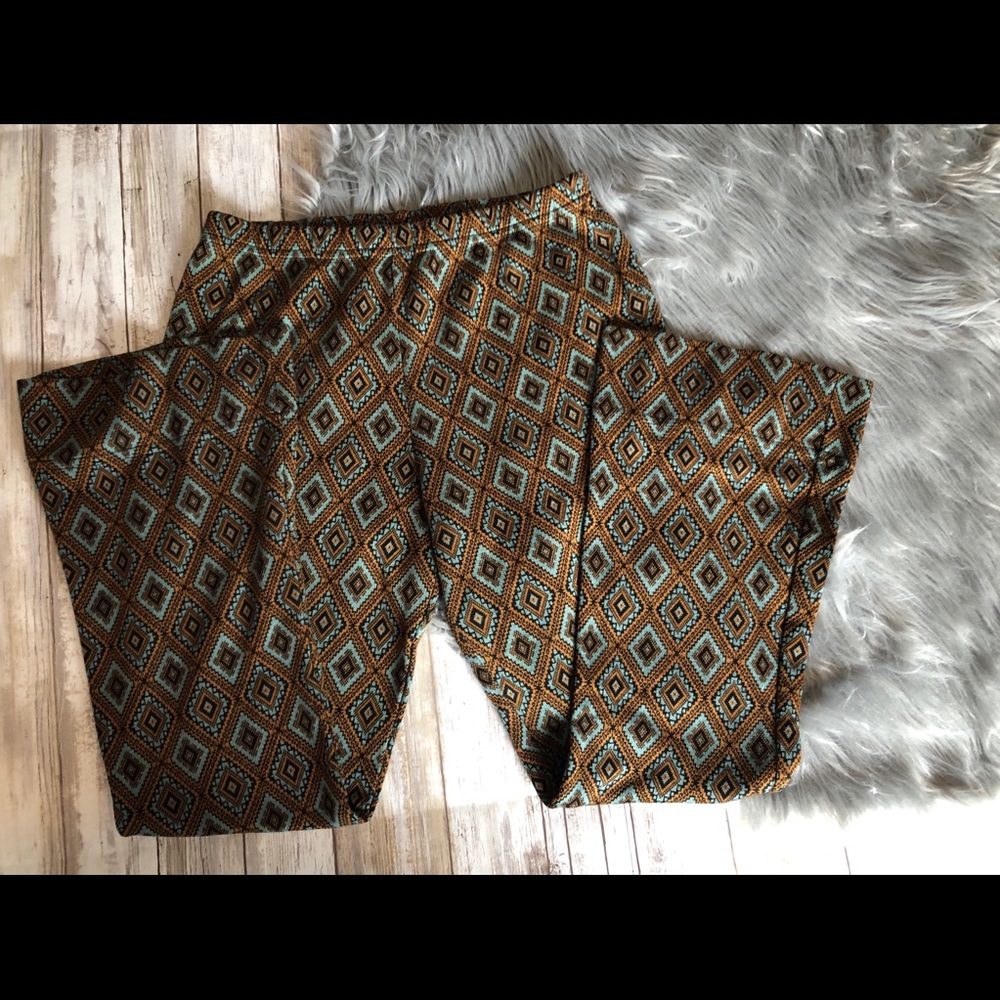 Retro 70’s style flare leg cloth pants, sz sm